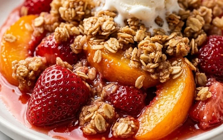 Strawberry Peach Crisp