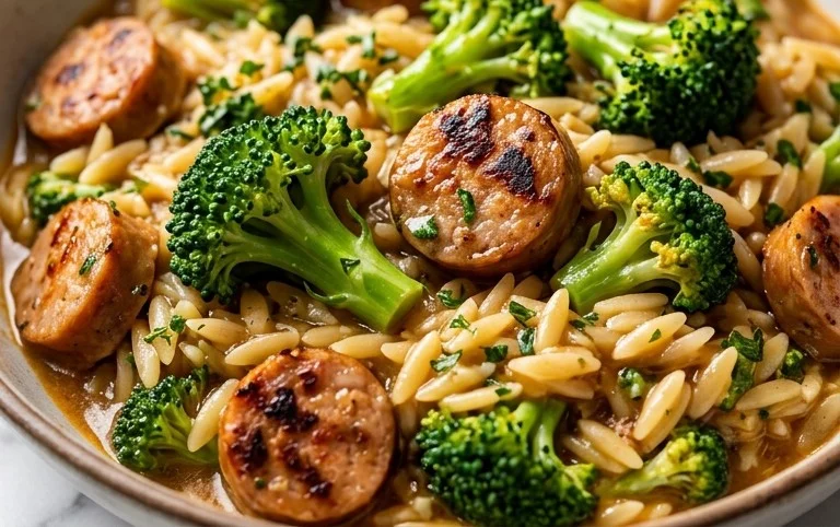 Chicken Sausage and Broccoli Orzo: A Delicious Recipe!